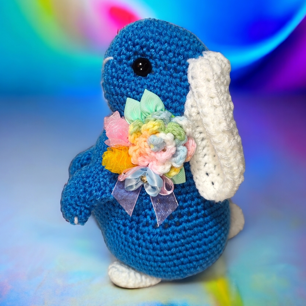 Hand Crochet Easter Bunny Rabbit Animal Toy